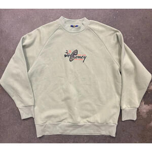 Coney Island Picnic Dart Club Crewneck Sweatshirt Size Large Colorful NWOT